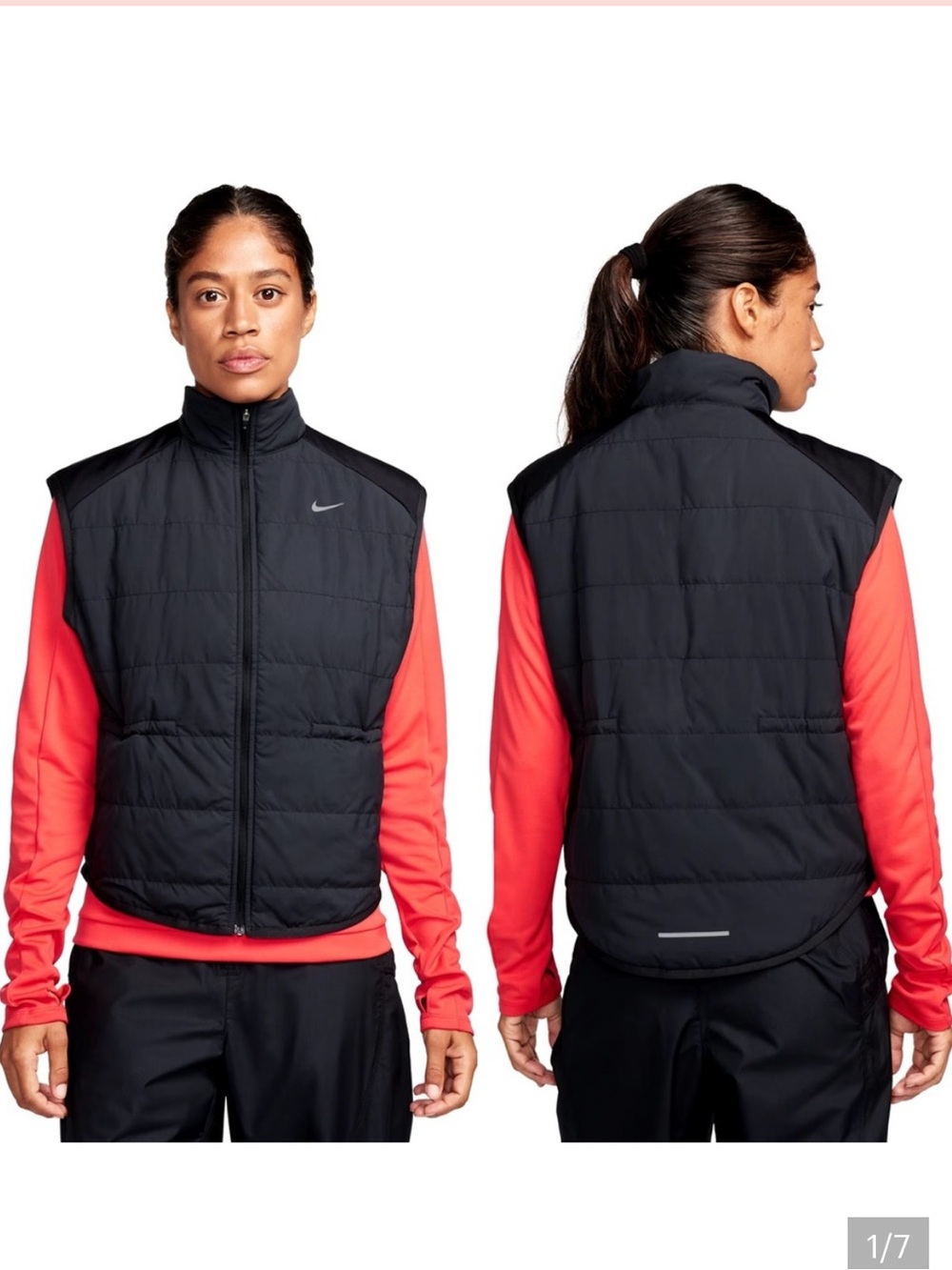 Nike Therma-FIT Swift Running Vest in Black FB7537-010 NWT Size XXS